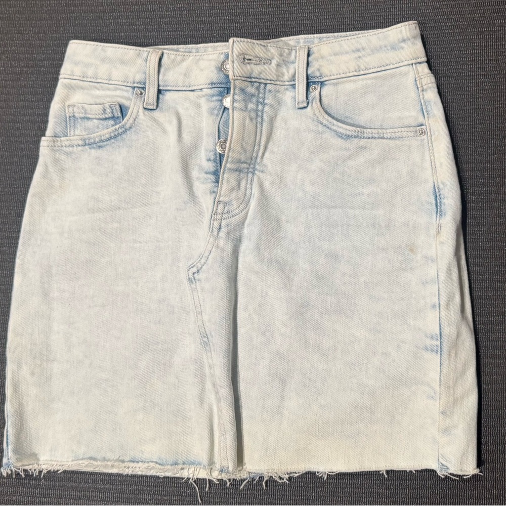 Jean Skirt button up front